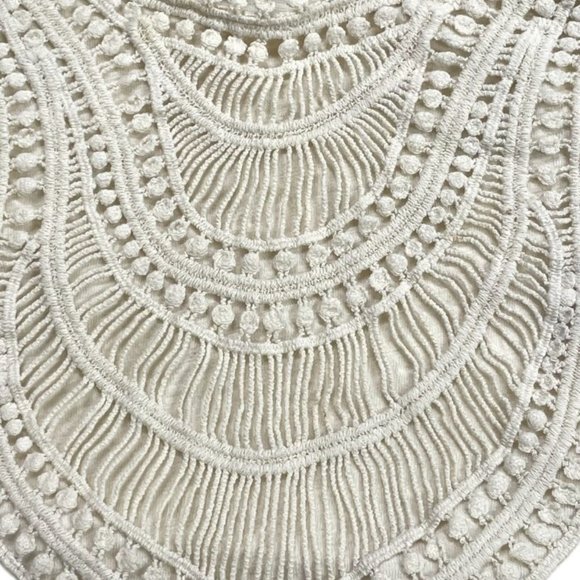 Catherines Cream Shirt Embroidery Boho Detail Neckline 26/28W - Picture 2 of 7
